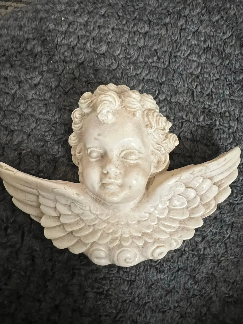Vintage Victorian Art Deco Angel Cherub Wall Hanging